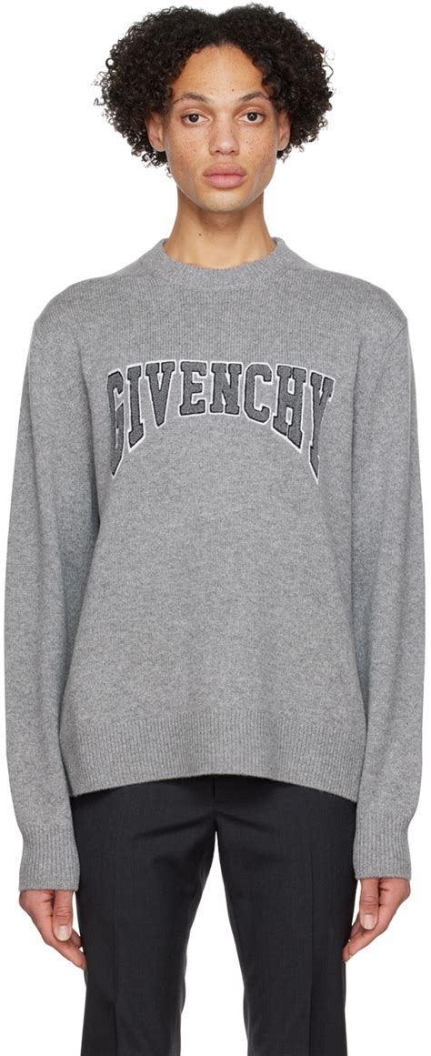 grey givenchy sweater red font